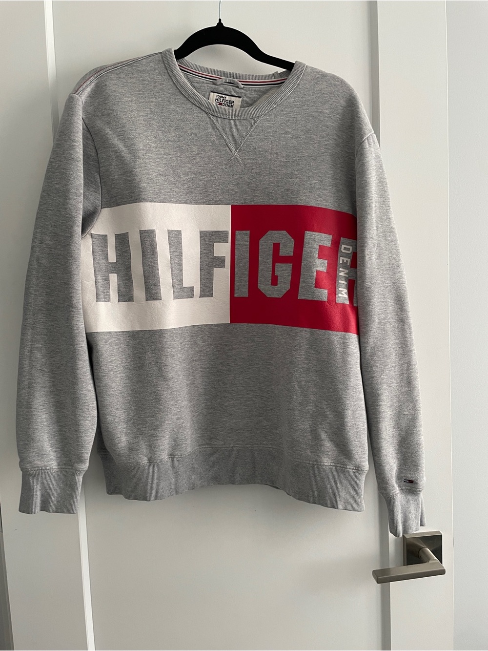 Tommy Hilfiger Gray Logo Crewneck Sweatshirt - Men's
